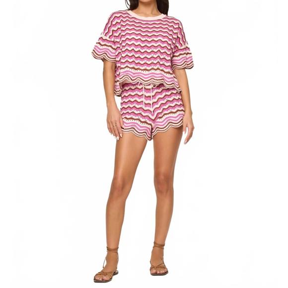 NEW L*SPACE women's sunchaser short in shell yeah short - Picture 1 of 3